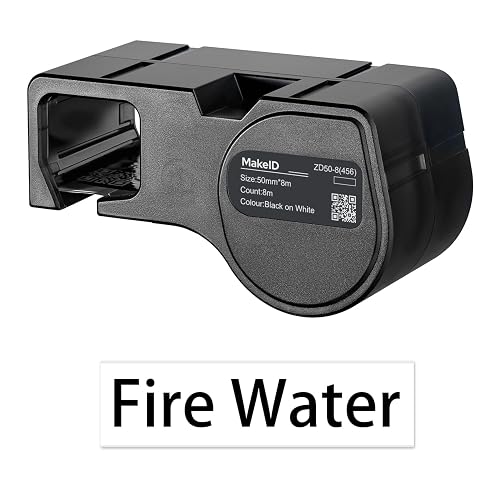 MakeID D50 PET Label Cartridge, All-Weather, Equipment & Asset Labeling | Component Labels, Safety Identification, Asset Tracking, Indoor & Outdoor Use