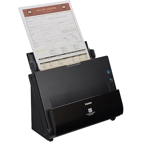 Canon imageFORMULA DR-C225 II Office Document Scanner, Black - 3258C002 | Auto Document Feeder, Duplex Scanning, 3 Year Limited Warranty