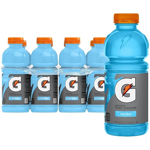 Gatorade Thirst Quencher, Cool Blue, 20 Fl Oz (Pack of 8) | Electrolyte Drink, Hydration