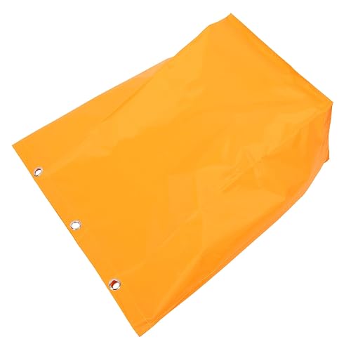Multipurpose Cleaning Cart Bag Canvas Replacement for Housekeeping Carts | Yellow Fabric Liner, Cart Mounted Carry Design, Holds Mops Brooms Trash and Debris