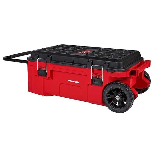 48-22-8428 For Milwaukee PACKOUT Rolling Tool Chest w/Dual Stack TopLength 24 in Width 38 in Height 15.8 in