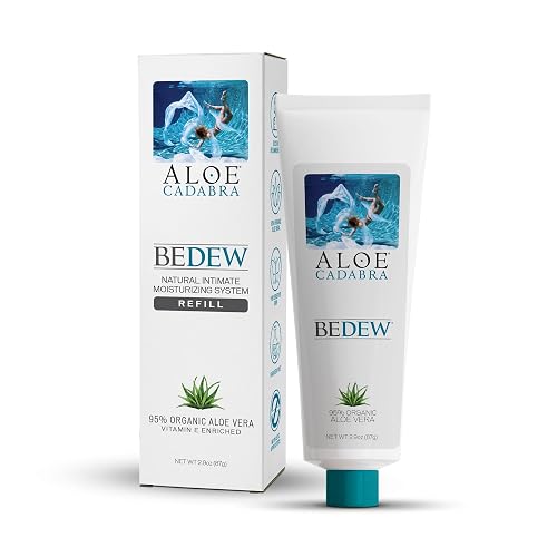 Aloe Cadabra BEDEW Organic Vaginal Moisturizer - NSF Certified Organic | pH-Balanced Formula, 2.9oz Refill Tube, Drug-Free, Hormone-Free Relief for Vaginal Dryness, Menopause & Personal Comfort