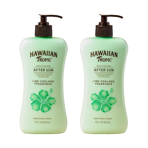 Hawaiian Tropic Lime Coolada After Sun Lotion, 16 Fl Oz (2 Pack) | Moisturizing after sun care, Lime scented lotion with aloe, Contains cocoa and shea butters, 12 hour hydrating skin care
