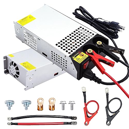 120V AC to 12V DC Converter,110V to 12V 100A 1200W Power Supply | 110V/120V AC Input to 12V DC Output, Switching Power Supply for Industrial Equipment, DIY and Electronic Applications