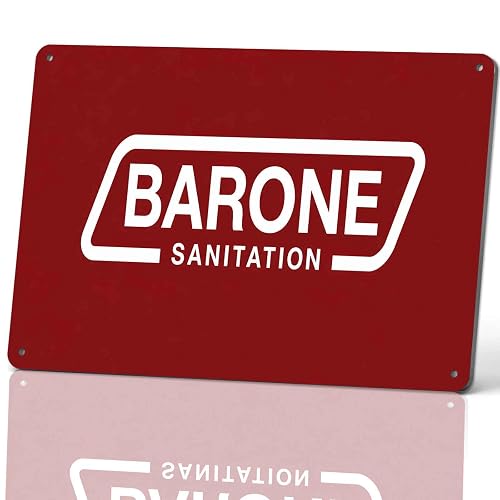Barone Sanitation Metal Sign 8 x 12 Inch