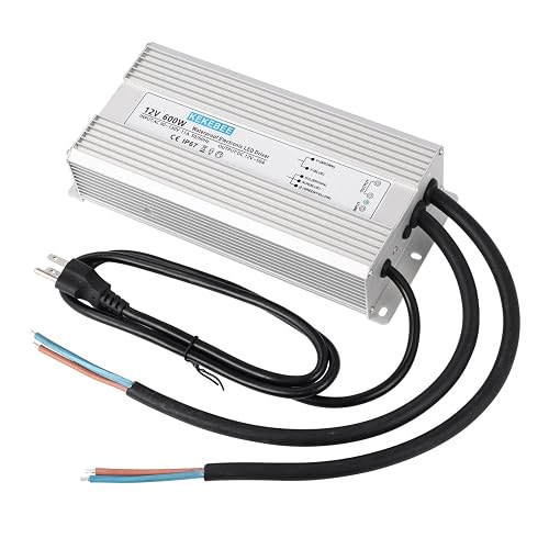 KEKEBEE LED Driver 12V 600W Waterproof Power Supply IP67 LED Transformer | 12V 50A Switching Power Supply Landscape Transformer Suitable for Indoor and Outdoor LED Lighting and Any 12V DC Equipment