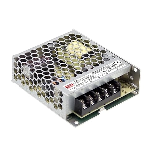 Mean Well LRS-50-24 Switching Power Supply, Single Output, 24V, 2.2A, 52.8W, 3.9" L x 3.23" W x 1.18" H
