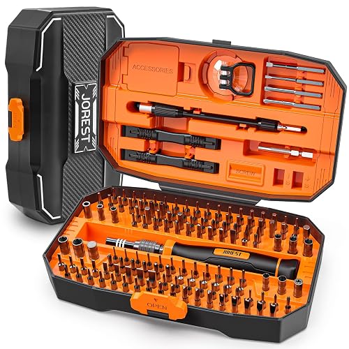 JOREST 152 in 1 Small Precision Screwdriver Set, Christmas Tool Gifts for Men, Mini Repair Tool Kit for Electronics, Macbook, Laptop, PC, RC, PS5, iPhone, Jewelers, Xbox, Glasses