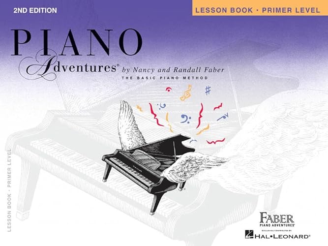 Piano Adventures: Lesson Book - Primer Level, 2nd Edition | Beginner Piano Method Book for Kids and Adults | Sheet Music for Learning Notes Rhythm and C 5-Finger Patterns | Faber Piano Teaching Book
