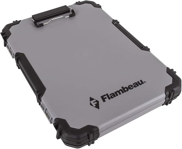 Flambeau Heavy-Duty Contractor Clipboard Document Holder, Portable Storage Organizer for Papers, Receipts & Forms | Office, School & Jobsite Use, Grey