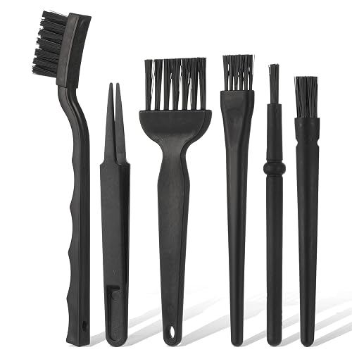 6 Pack Small Cleaning Brush Set Anti Static Small Cleaning Brushes for Tight Spaces, Electronics, Computer Keyboards, Laptops, Sewing Machines, and More