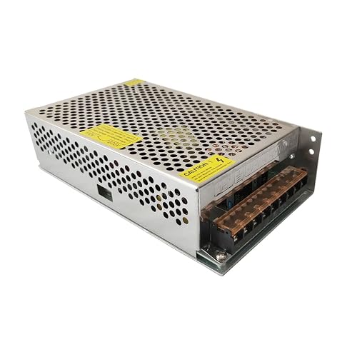 Henxlco AC 110V/220V to DC 5V 40A 200W Universal Regulated Switching Power Supply Adapter Transformer Driver Converter for LED Strip Light, Security Camera System, Computer Project