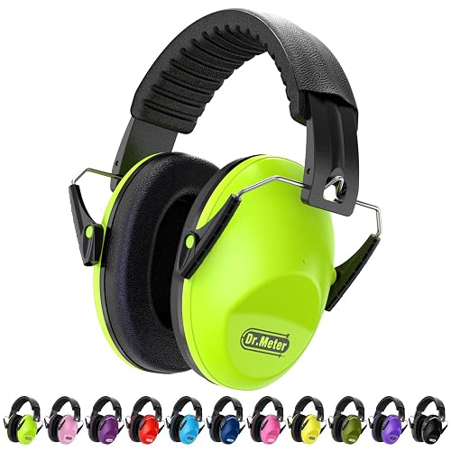 Dr.meter EM100 Noise Cancelling Headphones for Kids Adults, Ear Muffs | 27.4SNR Hearing Protection Earmuffs for Monster Jam, Autism Sensory, Concerts, Fireworks, Races, Toddler Kids Noise Reduction