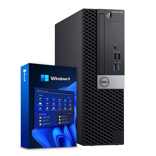 Dell Windows 11 Desktop Computer OptiPlex 5060 | Intel Core i5-8500 Six Core (4.3GHz Turbo) | 16GB DDR4 RAM | 500GB SSD Solid State + 1TB HDD | WiFi + Bluetooth | Home or Office PC (Renewed)
