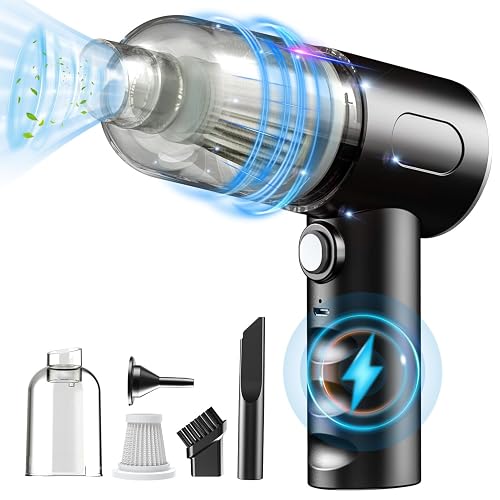 IFTHFOUR Compressed Air Duster-Vacuum Keyboard Cleaner-Air Blower 3-in-1-Electric Air Dusters-Replace Compressed Air Cans for PC,Computer Keyboard,Car Dusterpc Cleaning