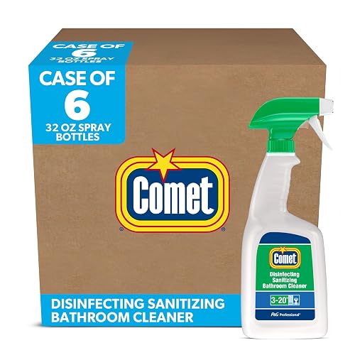 Comet Disinfecting Sanitizing Bathroom Cleaner & Deodorizer (32 oz, 6 pack)