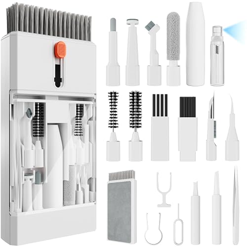 Laptop Cleaning Kit Keyboard Cleaner Brush, 22-in-1 Laptop Cleaner Tool | Multi-Function, for MacBook, Phone, Headphone, Earbuds, Camera Lens and Other Electronic Device, All-in-one with Upgrade