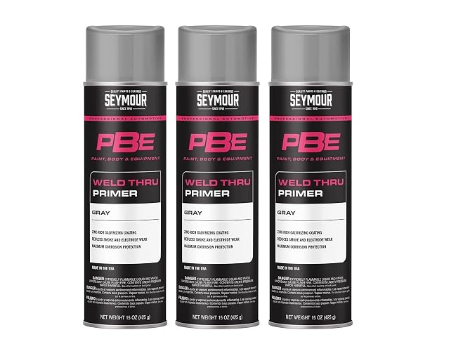 STANIOS INDUSTRIAL SUPPLY Seymour 20-1675 PBE Self Etching/Weld-Thru Primer, Gray, 15 oz, Pack of 3 – Corrosion-Resistant Automotive Metal Primer