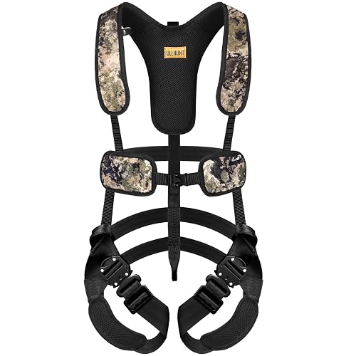 QOGIR Tree Stand Harness, Lightweight Hunter Safety Harness for Tree-Stand Hunting, Adjustable Tree Stand Safety Harness