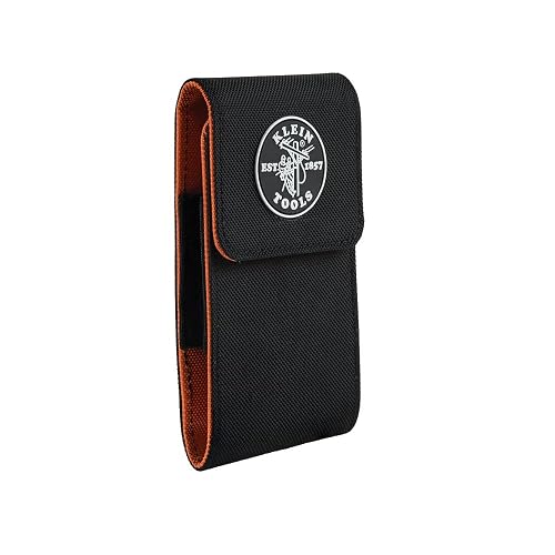 Klein Tools 55474 Phone Holder, XX-Large | Fits iPhone, Google, LG, Samsung Phones, With Magnetic Closure and Belt Clip
