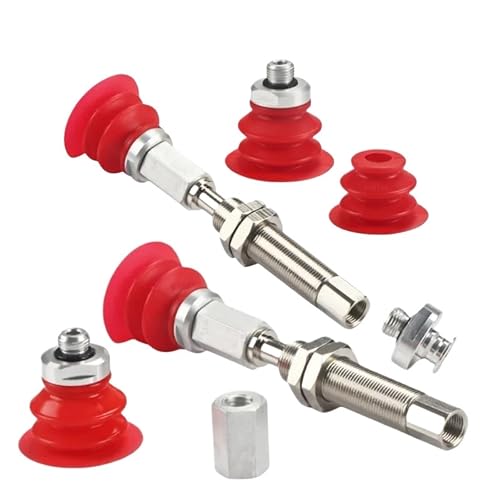 Industrial Vacuum Suction Cup Silicone Nozzle High Temp Resistant | VBU35/45 Strong silicone vacuum cup, high temp resistant, industrial manipulator nozzle(G1/8 TURN M8)
