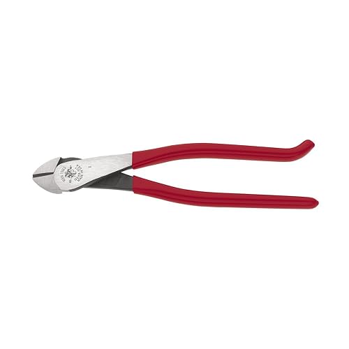 Klein Tools D248-9ST Ironworkers Diagonal Cutters, 9-Inch | Made in USA High Leverage Diagonal Cutting Pliers Works as Rebar Cutter and Rebar Bender