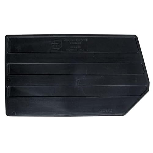 Quantum DUS260 Storage Bin Divider Accessory | Tools Supply Parts Container Separator Fits with QUS260 Bin for Industrial Warehouse Hardware Factory School Office Hospital | Black, Plastic (Pack of 6)