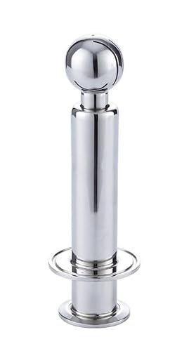 304 Stainless Steel Rotating CIP Spray Ball - 1.5" Tri Clamp Cleaning Tool, 1pcs(50.5x50.5mm)