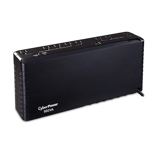 CyberPower SL950U Standby UPS Battery Backup and Surge Protector | 950VA/510W, 8 Outlets, USB Charge Ports, Slim Profile, UL Certified