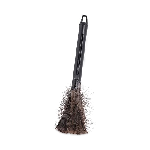 Boardwalk BWK914FD 9 in. to 14 in. Retractable Plastic Handle Feather Duster - Black