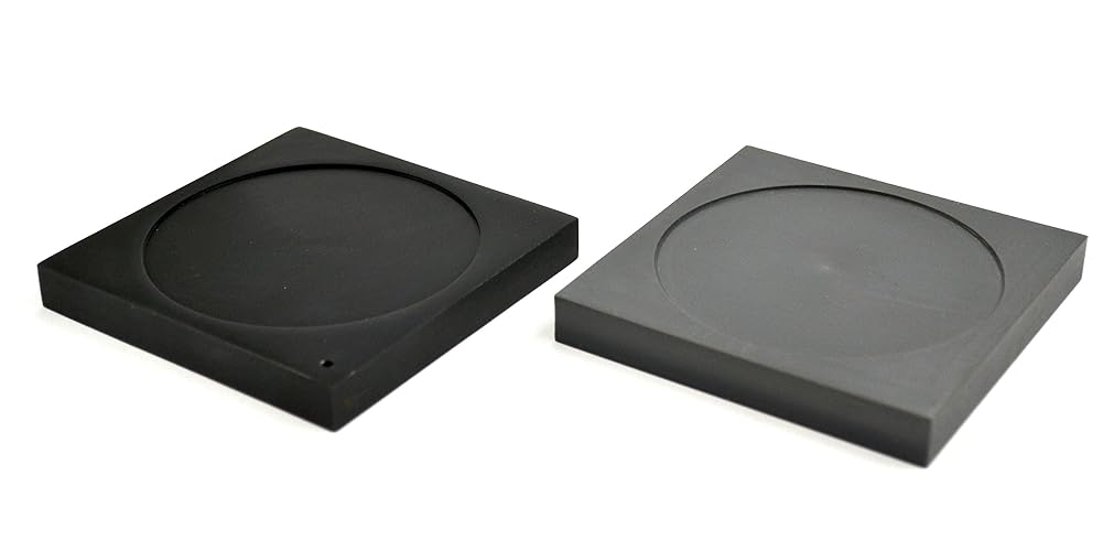 Eisco Labs - Ice Melting Plates with Rims, 1 Aluminum Plate, 1 Plastic Foam Plate - Heat Transfer Demonstration Kit - Conductivity & Heat Transfer Experiment, Energy Transfer, Melting Plates