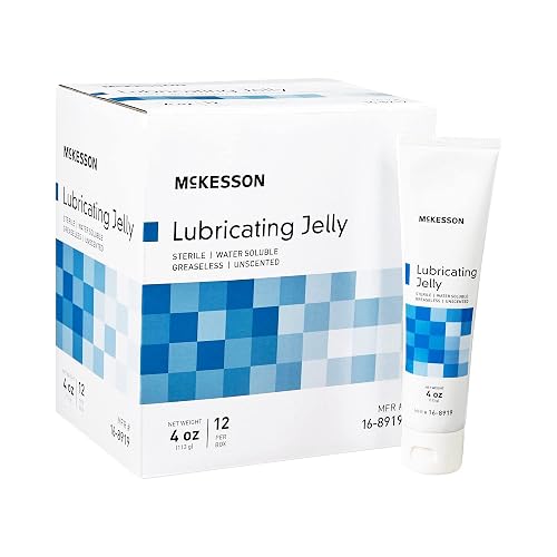 McKesson Lubricating Jelly, Sterile Tube, for Surgical, 4 oz, 24 ct | Water Soluble Lubricant Gel, Personal, Water Based Non-Sticky, Non-Greasy Lubricant Gel, Medical Grade