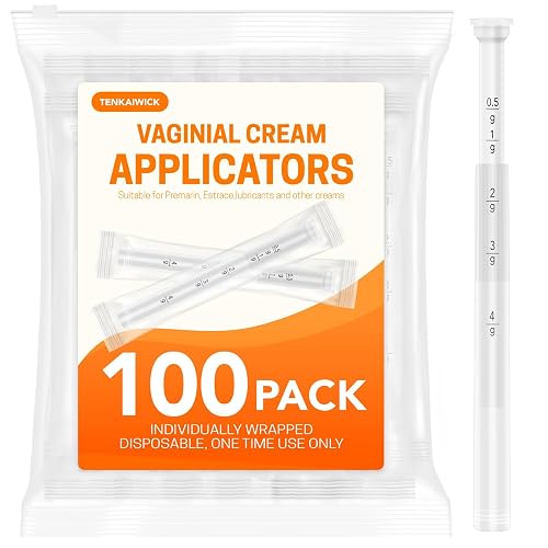 TENKAIWICK Vaginal Personal Care Applicator 100Pack, Individually Wrapped, Soft Tip