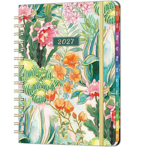 2027 Planner - Weekly & Monthly Planner 2027 from Jan. 2027 - Dec. 2027 with To-Do List, 6.3'' x 8.4'', Strong Twin-Wire Binding, Inner Pocket, Elastic Closure