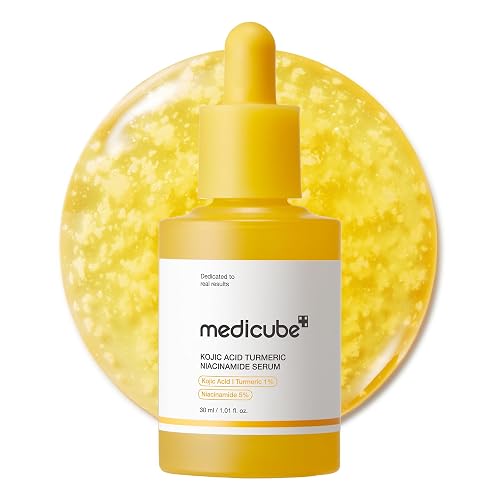 medicube Kojic Acid Turmeric Clarifying Capsule Serum for Troubled Skin | Soothing & Brightening Facial Serum - Niacinamide & Glow Capsules for Hydration and Barrier Support, 1.01 fl.oz