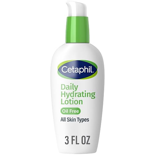 Cetaphil Daily Hydrating Face Lotion, Hyaluronic Acid, 3oz | 24-Hour Hydration, Fragrance-Free, Non-Comedogenic, Hyaluronic Acid, Daily Face Moisturizer For Combination Skin