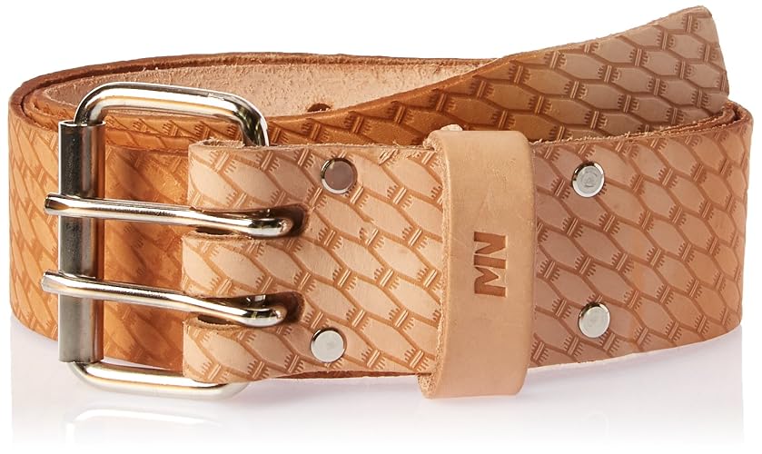 McGuire-Nicholas Work Belt, Xlarge, 44-54in Waist, 1 Count, Natural | Saddle leather, 2in wide with roller buckle, stitched and rivet reinforced for secure fit on tool belts and workwear