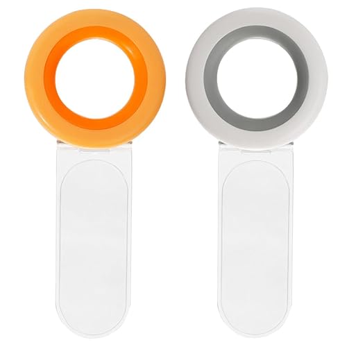 2pcs Toilet Cover Lifter Handle with Ergonomic Ring Pull for Lids | PC Tpr ABS Construction, Quick Install, Cleaner Hands, Families and Janitorial Staff Use