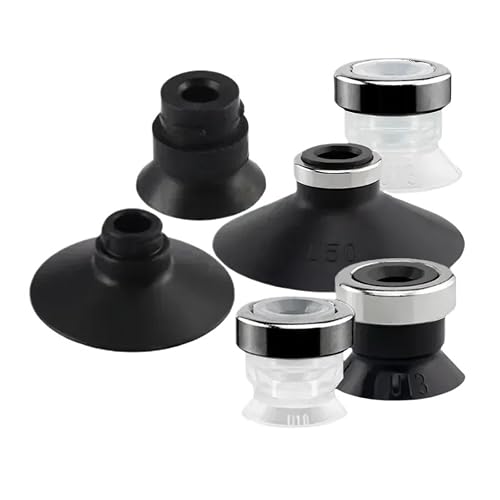 Robot Vacuum Suction Cups ZP Series Pneumatic Components 5PCS | Precision vacuum cups for robotic automation, durable NBR rubber, secure grip, easy install.(ZP10BN X 5PCS)
