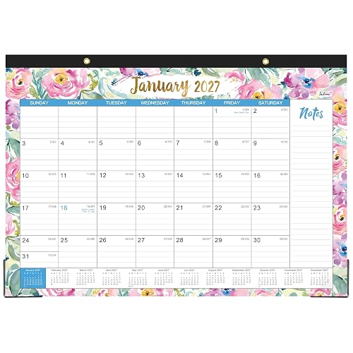 2027 Desk Calendar - Jan. 2027 - Dec. 2027, 12 Months Large Monthly Desk Calendar 2027, 17" x 12", Desk Pad, Large Ruled Blocks, To-do List & Notes