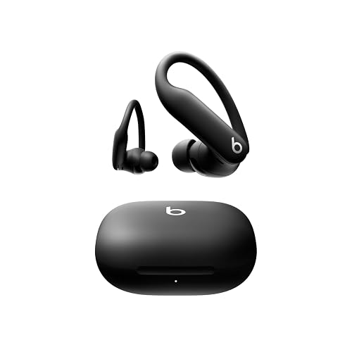 Beats Powerbeats Pro 2 - Wireless Noise Cancelling Workout Earbuds with Secure- Fit Earhooks, Up to 45-Hour Battery with Charging Case, Sweat & Water Resistant, Heart Rate Monitoring - Jet Black
