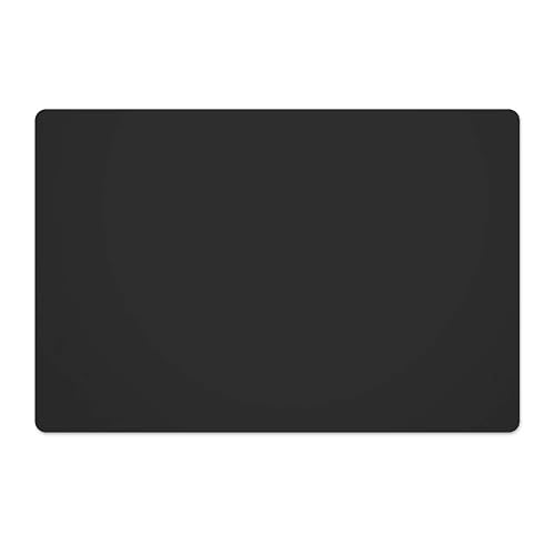 Silicone Placemats, Food-Grade Non-Slip Waterproof, Dining, Stain Resistant, Countertop Protector, Kitchen Counter Mat, Heat Resistant, Baking mat Dishwasher Safe (23.6"×15.7"-1pack, Black)