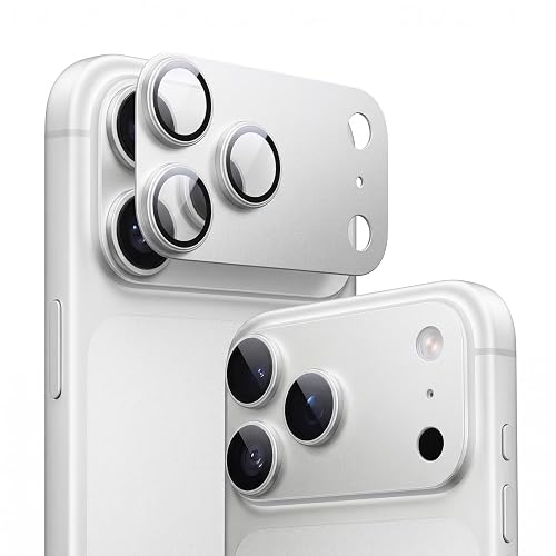 TORRAS for iPhone 18 Pro Max Camera Lens Protector, Silver, 1 Pack | One-Piece Camera Protection, Full Camera Island Coverage, 1:1 Invisible Fit, Metal Frame & 9H+ Glass, 12FT Drop Protection