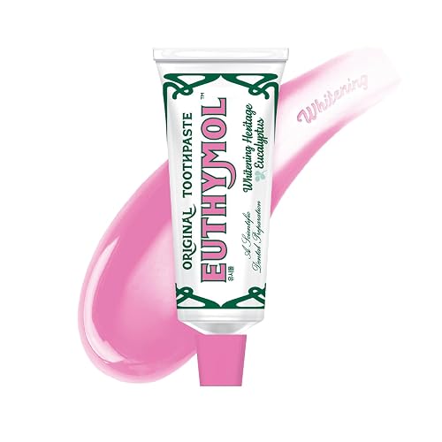 EUTHYMOL Whitening Toothpaste, Stain Removal in 2 Weeks | 3.7 fl oz | Whitening Toothpaste for sensitive Gum & Teeth, Stain Removal in 2 Weeks, Bad Breath, Cavity Prevention, Aluminum Tube