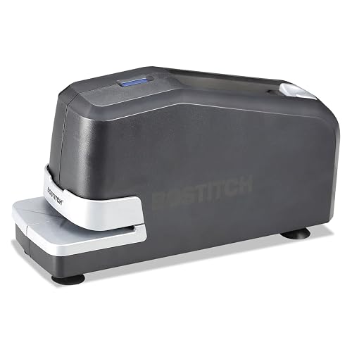 Bostitch Office Electric Stapler, 30 Sheet Heavy Duty No Jam, Black | Built for workplaces and classrooms, holds four extra staple sticks, lights up when it is time to refill