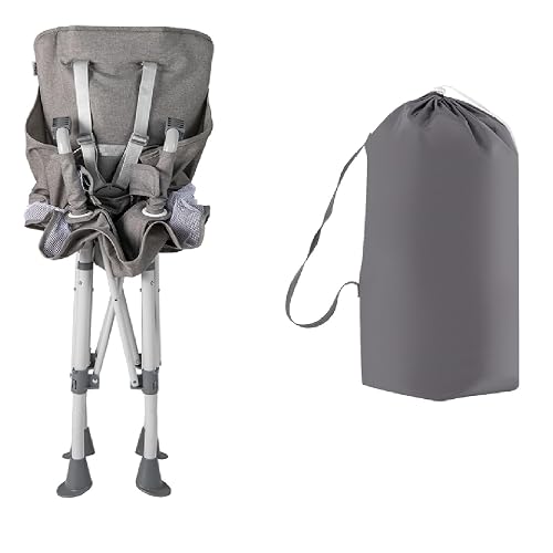 INFANS Baby High Chair, Foldable Portable Highchair