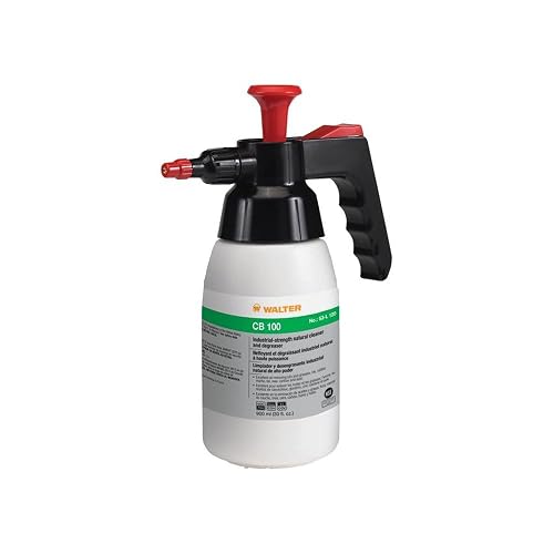 Walter 53L120 Polyethylene Bottle– 0.75 L Industrial Pump Sprayer with Adjustable Nozzle, Thick Walled Cleaning Sprayer. Janitorial Supplies