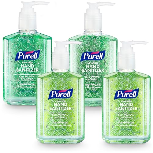 Purell Hand Sanitizer Soothing Gel Pump Bottle, 4ct x 8 oz - 9674-06-ECDECO