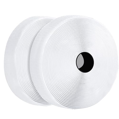 Zhaman 1 Inch x 10 Ft Sticky Back Strips, Heavy Duty Self Adhesive Mounting Tapes with Strong Industrial Strength, Classroom Must Have Teacher Supplies for Handmade Craft Art and Couch