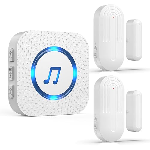 SanJie Door Chime Alarm When Open for Kids Safety, Home and Business | Get an instant chime or alarm when a door opens, with 26 tones and adjustable volume for kids safety, home, and business